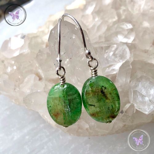 Green Kyanite Earrings